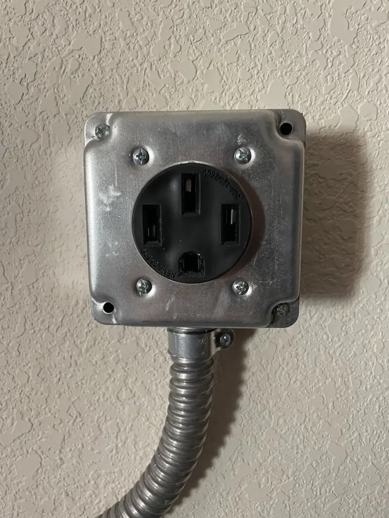 NEMA 14-50 outlet installed for Smart Home Electrical in Mount Pleasant